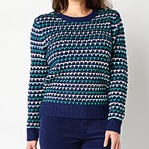 St. John's Bay Long Sleeve Pullover Knit Sweater size M